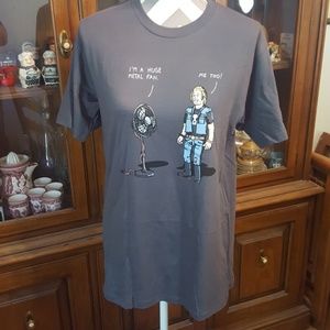 Threadless Metal Fan T-shirt Brand New